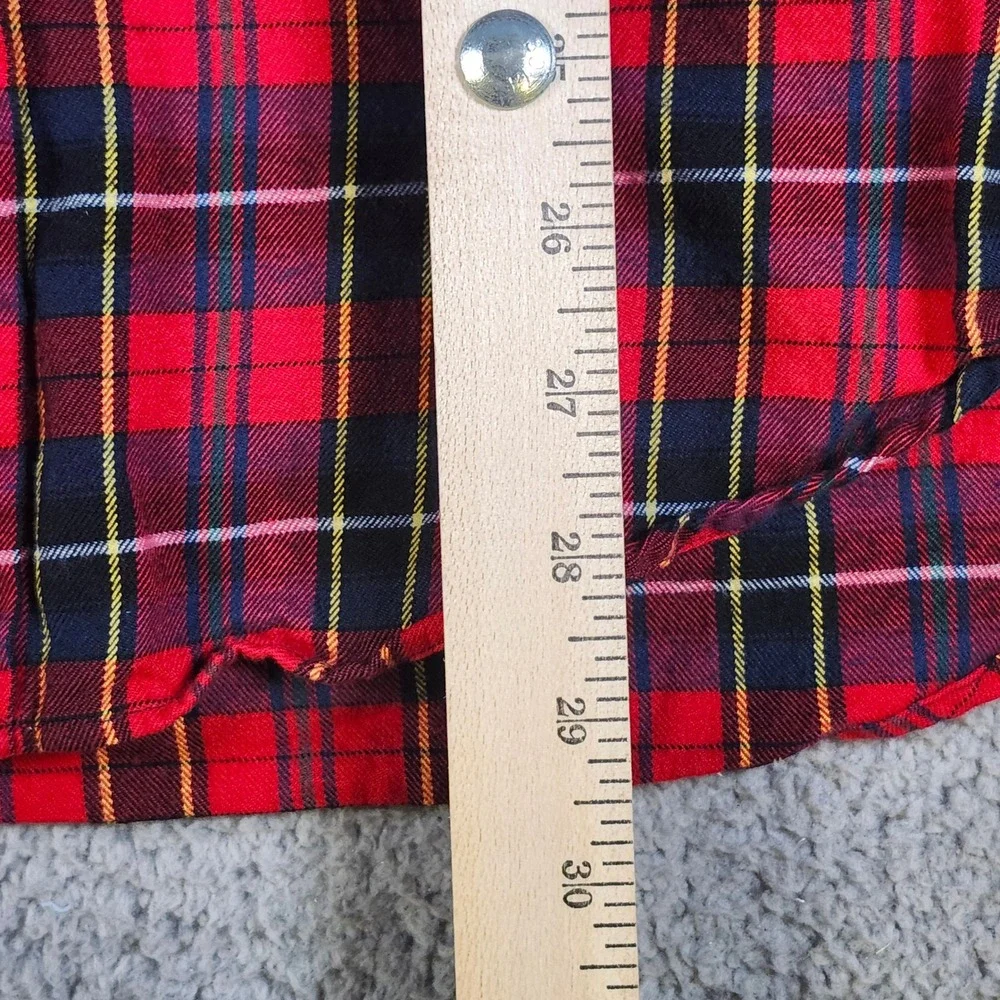 Polo‎ Ralph Lauren Mens Medium Red Plaid Classic Fit Cotton Button Down Shirt